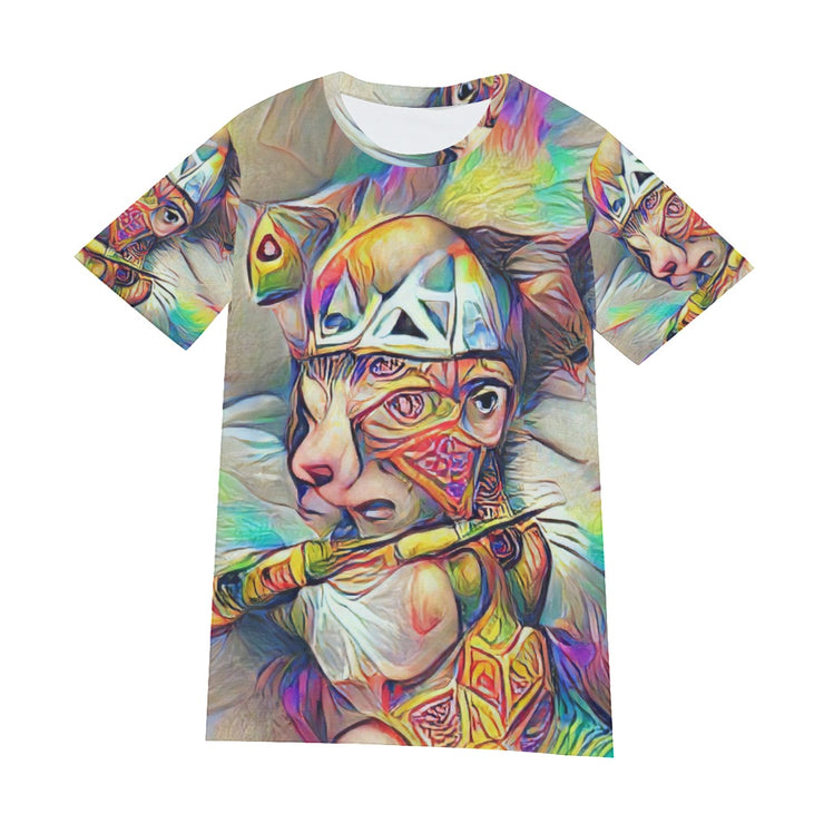 Valiant Cat Warrior T-shirt | Cotton