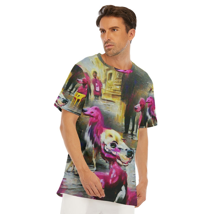 Magenta Retriever T-Shirt | Cotton