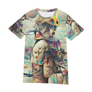 Shrewdest Cat Warrior T-Shirt | Cotton