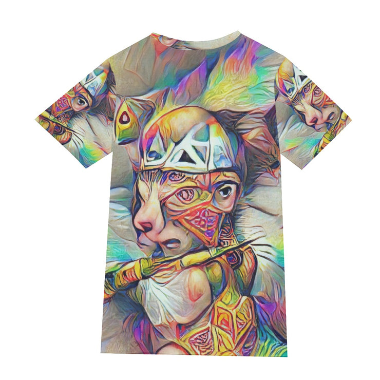 Valiant Cat Warrior T-shirt | Cotton