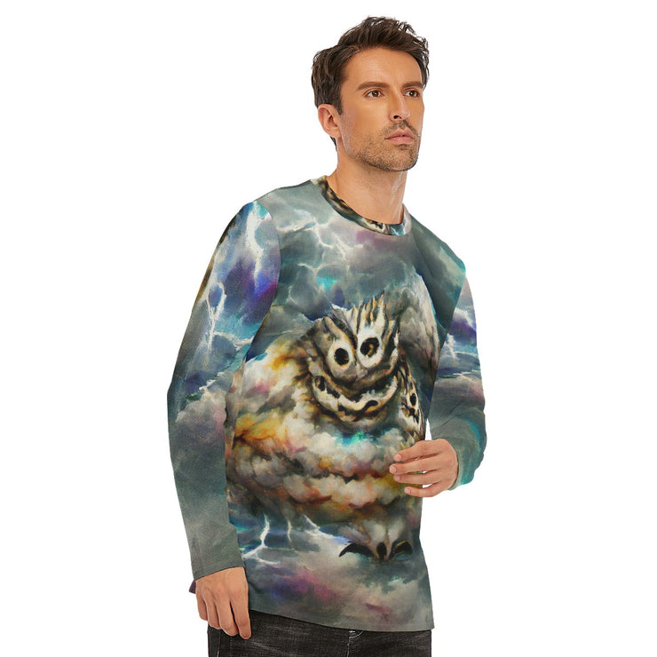 Storm Owl Long Sleeve T-Shirt | Cotton