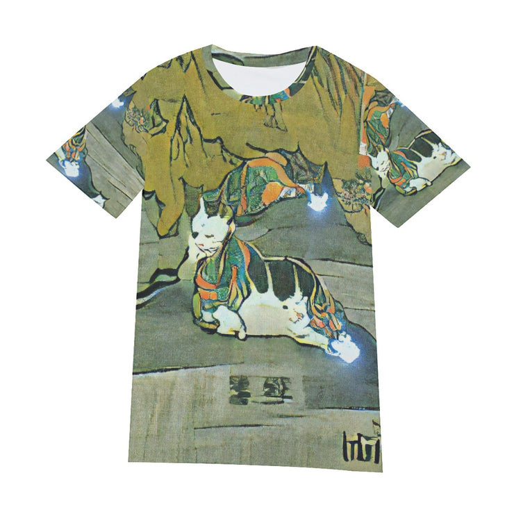 Cat in Feudal Japan T-Shirt | Cotton