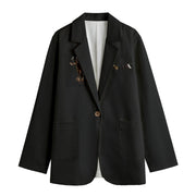 Hidden Tiger Femme Cut 100% Cotton Suit Jacket