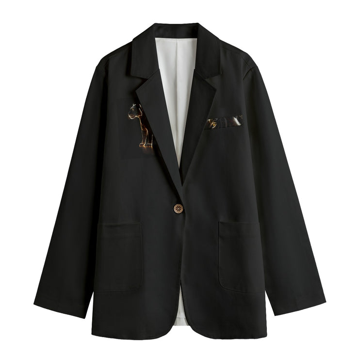 Hidden Tiger Femme Cut 100% Cotton Suit Jacket