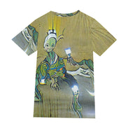 Alien in ukiyo-e T-Shirt | Cotton