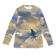 Crow at Dawn Long Sleeve T-Shirt | Cotton