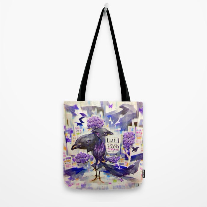 Lilac Crow Tote